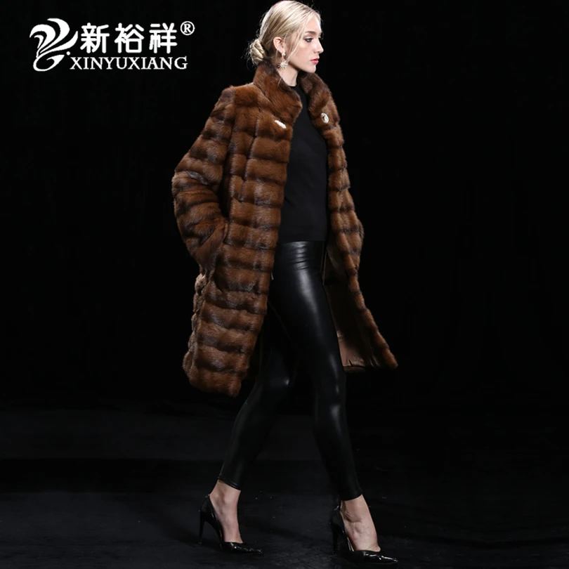 Thick Warm Women`s Winter Fur Coats Real Fur Coat Genuine Mink Fur Coat Female 2016 Winter Fur Jacket Women Customizable