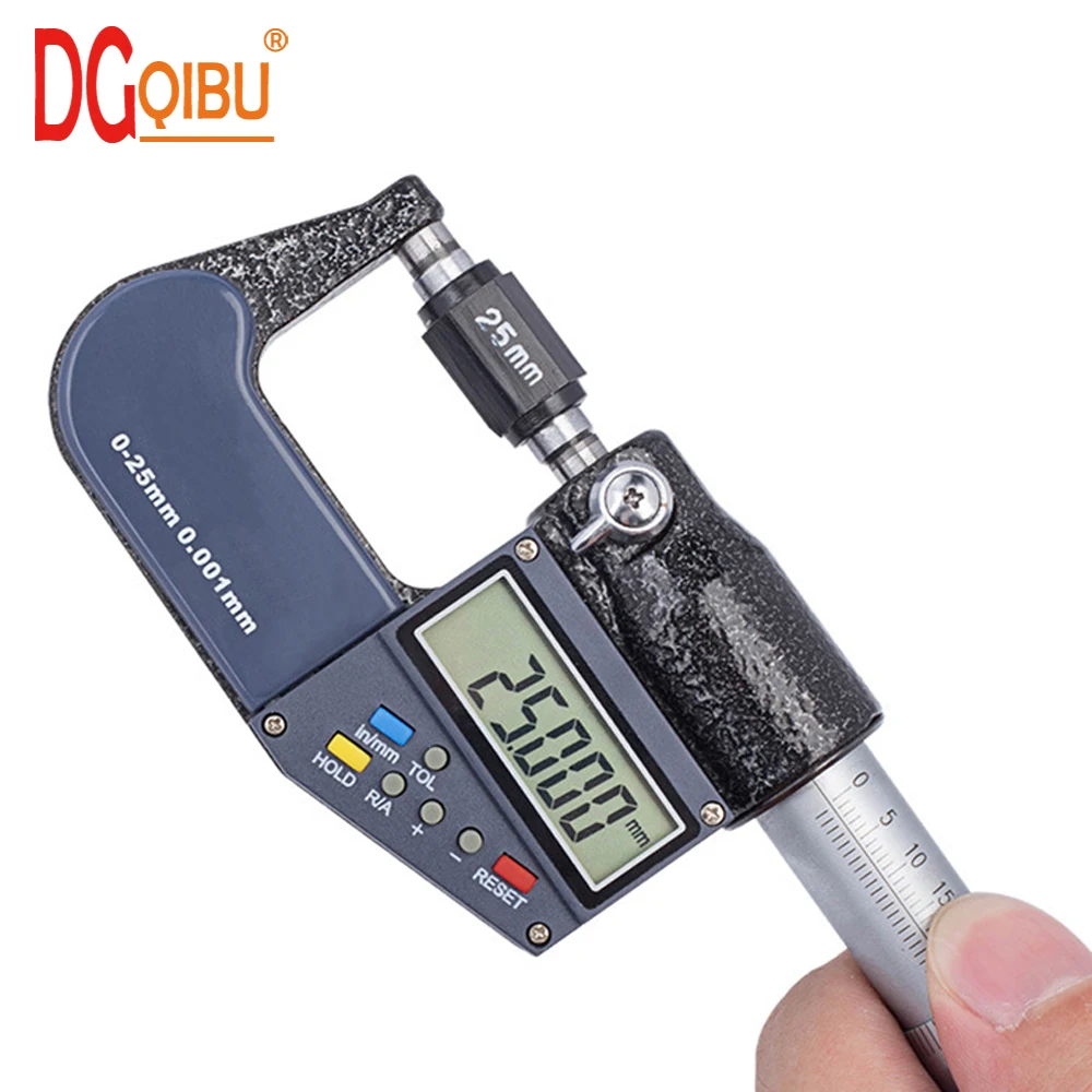 

0-25-50-75-100mm digital micrometer 0.001mm electronic micrometer caliper gauge chrome plated outer diameter micrometer