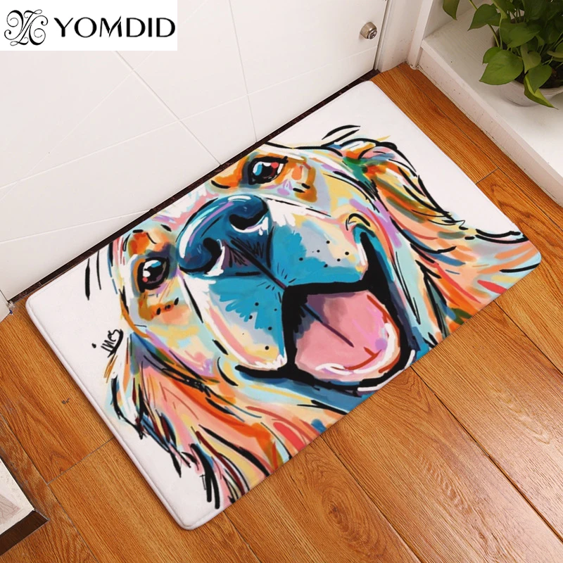 2017 Modern Style mats Lovely Dog Printing Carpets Anti-slip Floor Mat kitchen Living room Outdoor Rugs Animal Front DoorMat 2017 Modern Style mats Lovely Dog Printing Carpets Anti-slip Floor Mat kitchen Living room Outdoor Rugs Animal Front DoorMat