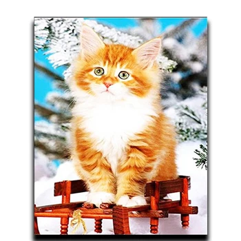 

Diamond painting Cross stitch kit Cat Diamond Embroidery Mosaic craft full rhinestone Diy Diamond Drawing crafts Sewing
