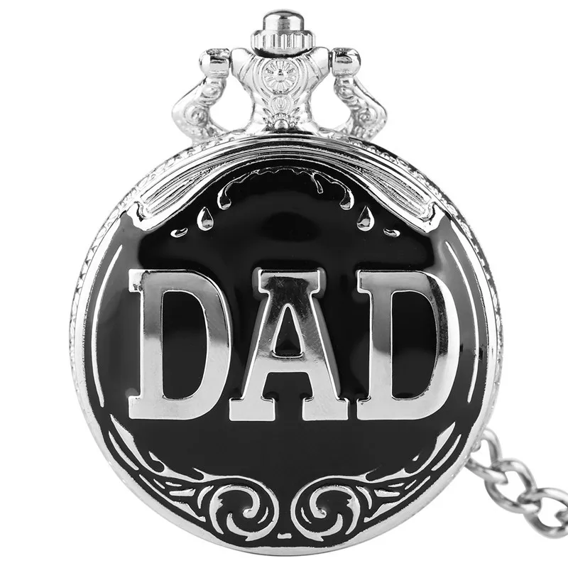 Dad Gifts Series Retro DAD Quartz Pocket Watch Casual Necklace Pendant Antique Style Steampunk Men Chain Watch Father's Day Gift2018 (35)