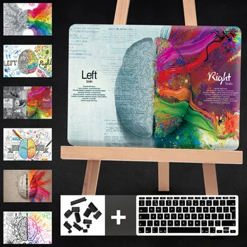 

Left brain right brain personality laptop case 3D vision shell for MacBook Air 11 mac book air 13 case PVC laptop sleeve 15.6