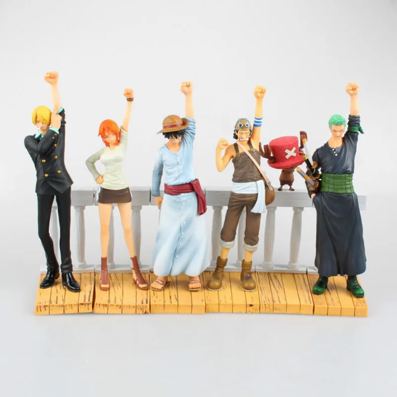 Luffy Nami Roronoa Зоро Desert Memory хобби Аниме ПВХ Фигурки игрушки для детей Рождество 6
