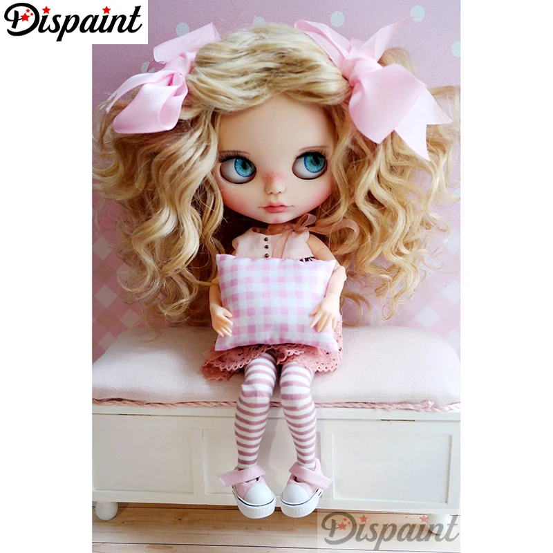 Полный квадратный/круглый дрель 5D DIY Алмазная картина &quotмультфильм кукла&quot