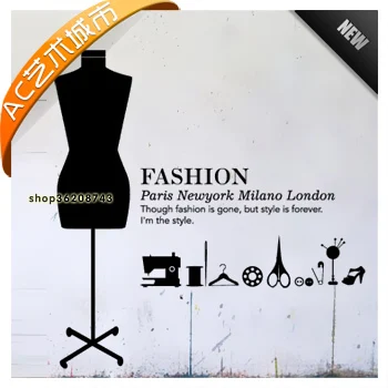 Tailor's Shop Vinyl Sticker Clothing Store Mural Wall Decal Dummy Letter Picture Home Decoration for Bedroom | Дом и сад