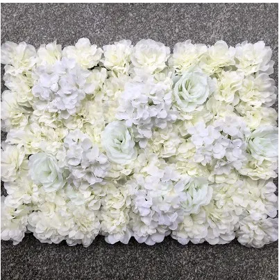 

20PCS/lot 40X60cm Artificial Silk Rose Flower Wall Decoration Decorative Silk Hydrangea Wedding Decoration Backdrop white red