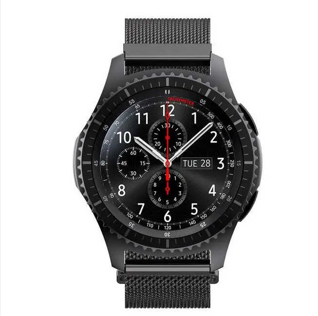 20 22 мм ремешок для samsung galaxy active 2 42 46 мм браслет zenwatch Ticwatch S S2 E 2 1 pro c2 pebble time ремешок из нержавеющей стали