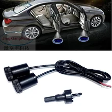 JingXiangFeng 2PC Universal Ghost Shadow Car Emblem Light Case For Mazda LED Logo Projector Welcome Door Interior Lights