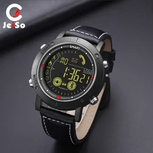 JEISO Smart Watch Men Waterproof Calorie Pedometer Message Reminder Bluetooth Digital Smartwatch Military Sport Mens Watches