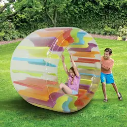 90 см гигантский красочный надувной трава водяное колесо ролик детский бассейн Поплавок воды пляжные воздушные шарики открытый Семья