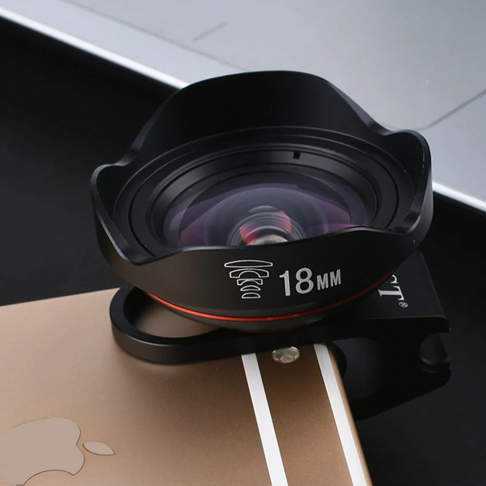 HD Lens For Mobile Phone 4K Filter Camera Focusing Distance 18MM Super Wide angle Optical Glass lenses iPhone Apple 6 7 8 X | Мобильные