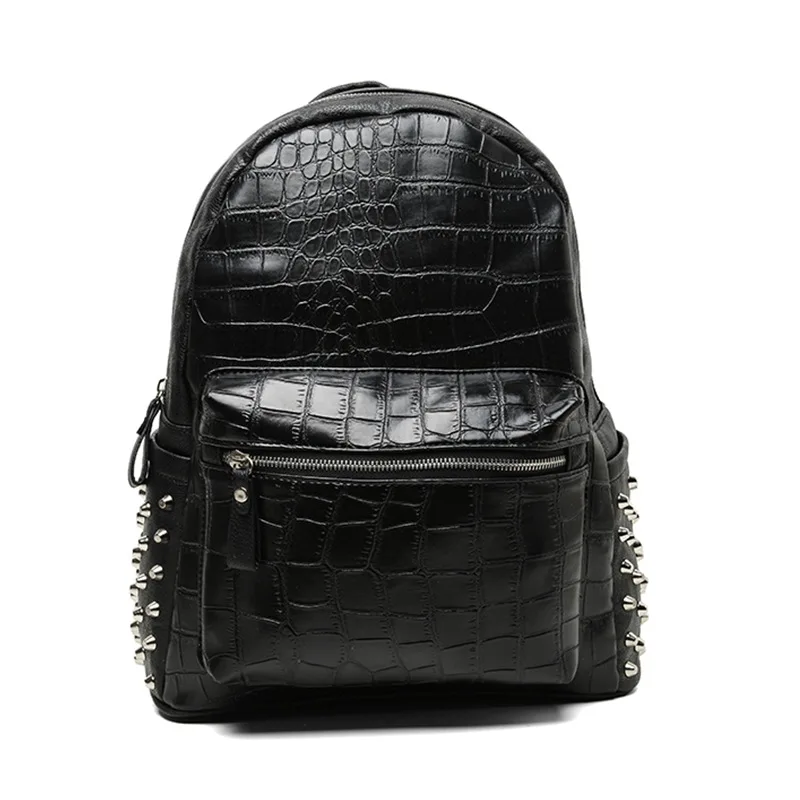 Стиль Женщины Рюкзак Повседневная back pack женщин кожаный саквояж mochila feminina PT794