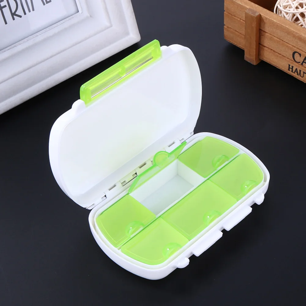 Buy 6 Compartments Portable Travel Pill Box Plastic