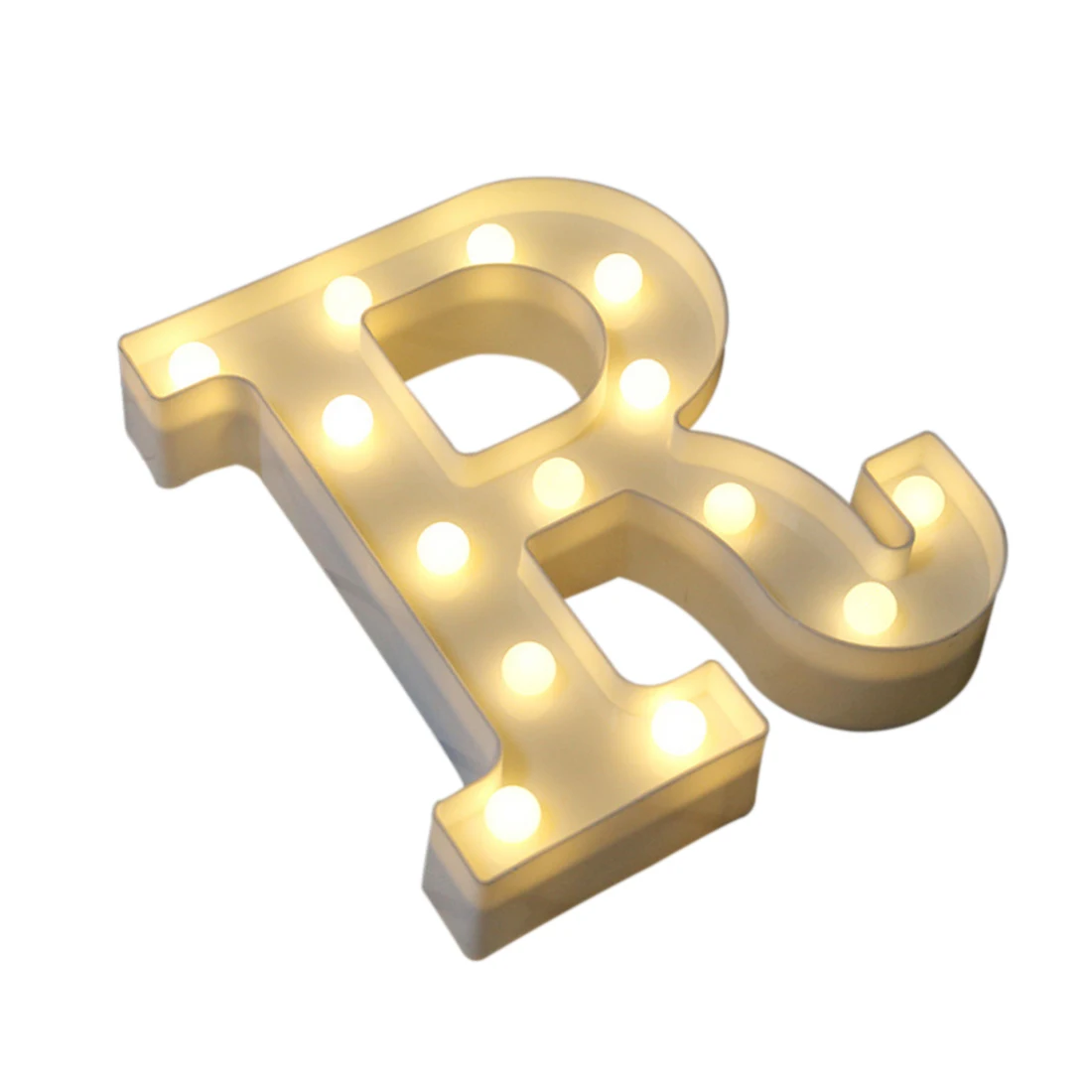 

New Hot Alphabet Letter LED Light Bulbs Symbol Lamp Decoration For Festival Supply Indoor Wall - R Shape Design For Wholesale