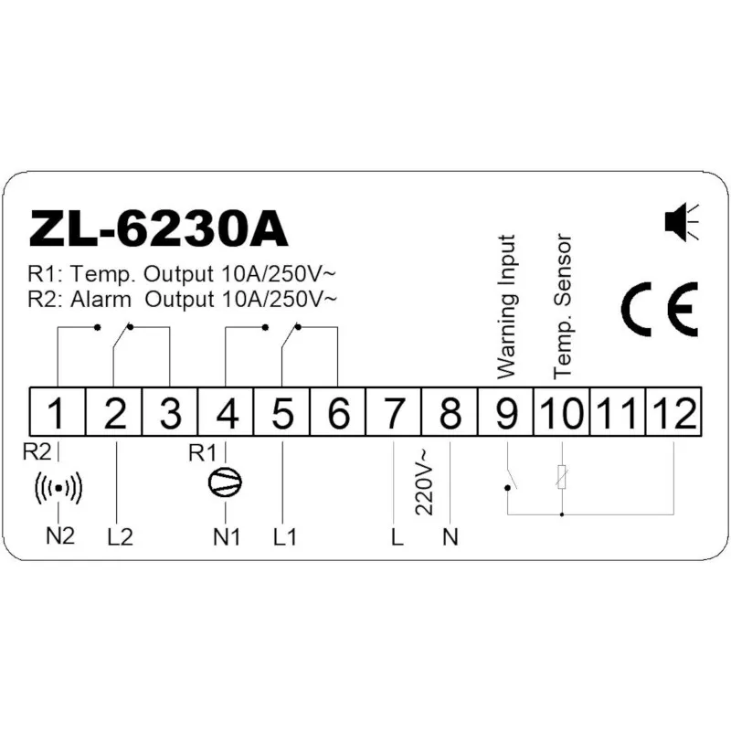 ZL-6230A, холодного хранения, Температура контроллер, термостат, Lilytech