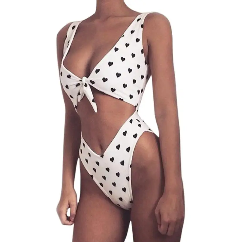 

Summer Beachwear Women Bow Dot Print Nylon Bra Set Lingerie Push-Up Underwear Sexy Girls Padded Waterproof Bathing Underpants