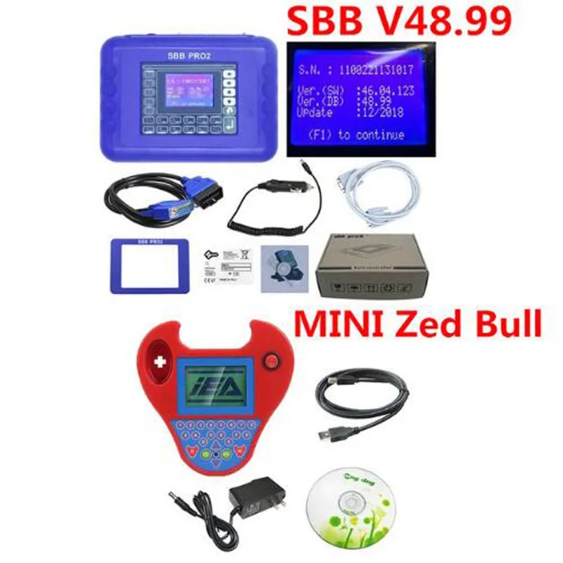 2 цвета SBB V48.99 V48.88 V46.02 Ключевые программист добавить новые автомобили обновление, чем SBB V33.02 та же функция, что и CK100 MINI ZED BULL - Цвет: SBB V48.99 ZEDBULL
