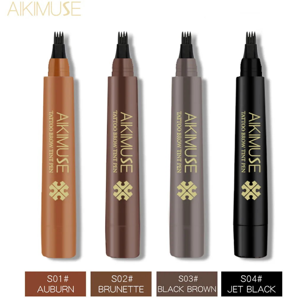 

Eyebrow Pencil Waterproof Fork Tip Eyebrow Tattoo Long Lasting Professional lapiz cejas microblading tatuaje impermeable
