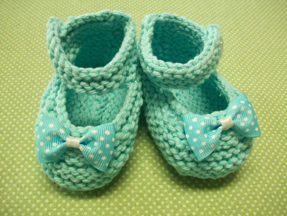 Модные вязаные детские SHOES-1-6mths с бабочкой