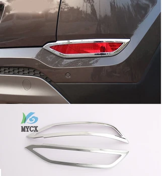 

For Hyundai Tucson accessories 2015 2016 2017 2018 ABS Rear Trunk Bumper Reflector Fog Light Foglight Lamp Cover Car Styling 2pc