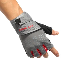 Тренировочная перчатка на день волка кожа ладонь отличное сцепление для беговые фитнес-упражнения общие тренировки тренажерный зал воздухопроницаемость и комфорт