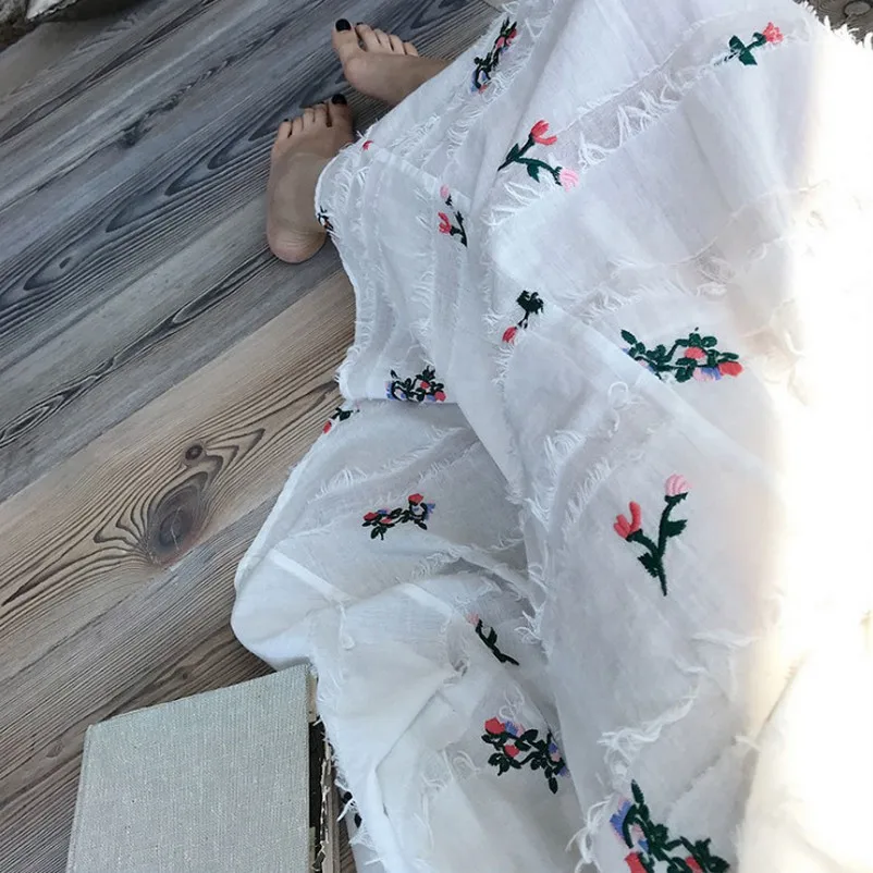 Для беременных женщин Мода v-образным вырезом женский летний свободный хлопок с цветочной вышивкой платье для беременных с подкладкой размера плюс платье для беременных