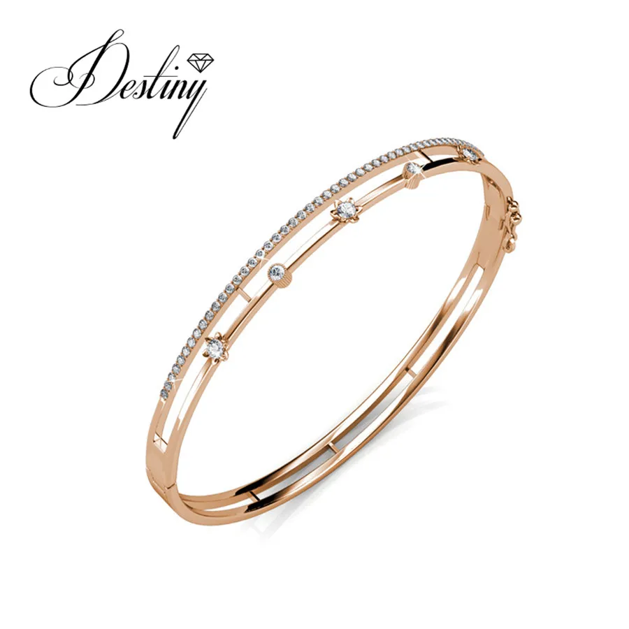 Destiny Jewellery Переключить застежки браслет качество латуни с кристаллами от Swarovski