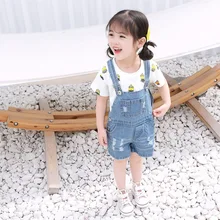 Новая летняя детская одежда милые модные детские штаны для мальчиков и девочек детские повседневные синие джинсовые штаны