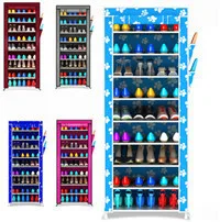 

Shoe cabinet shoes racks storage large capacity home furniture DIY simple 9 layers Free shipping