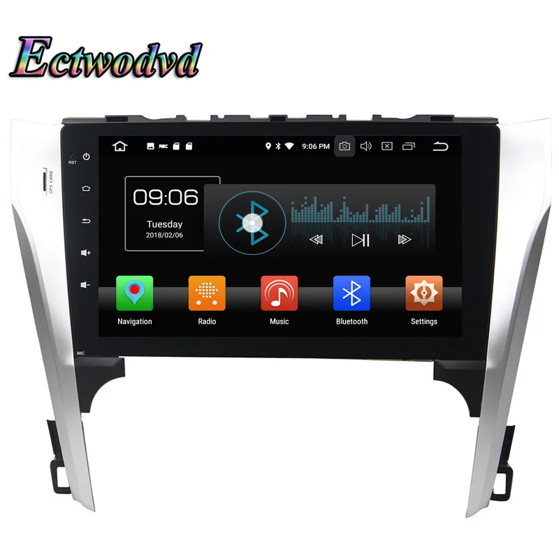 Cheap Ectwodvd Octa Core 4G RAM 64G ROM Android 9.0 Car Multimedia DVD Player GPS HeadUnit for Toyota Camry 2012 2013 13