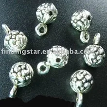 180 шт. тибетское серебро богато круглый декоративные залог A18