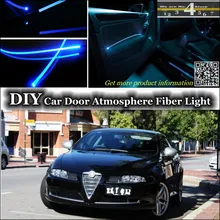 Для Alfa Romeo GT AR интерьер окружающего света настройки атмосферу Волокно оптическое Ленточные огни внутри двери Панель освещения для настройки