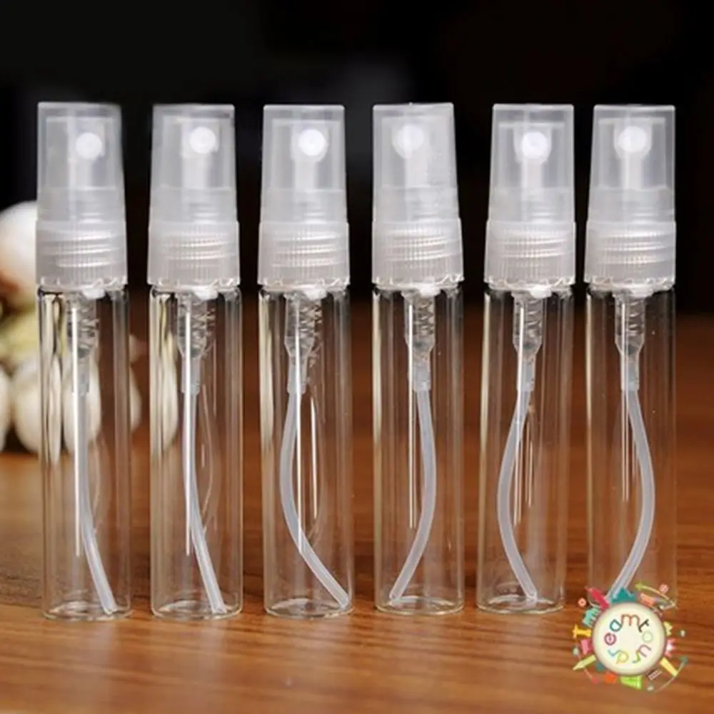 

New 2x5 ml Pump Spray Refillable Atomizer Of container For Travel Empty Bottle Of Glass Liquid Bottles Travel Accessories
