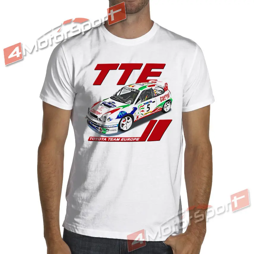 

2019 Fashion Japanese car Castrol Corolla Rally Racings T-Shirt Carlos Sainz JDM Tee shirt