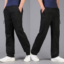 Большие размеры мужские брюки карго 6XL 5xl 4xl XXXL однотонные Мешковатые Свободные эластичные талии хлопчатобумажные спортивные брюки повседневные брюки большие хип-хоп