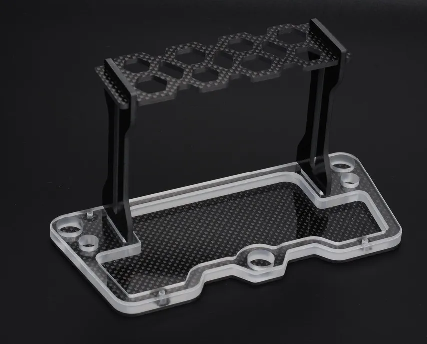 

Team C Carbon Fiber Car Stand W/ Shock Holder for Hpi Losi Axial Kyosho Tamiya Arrma