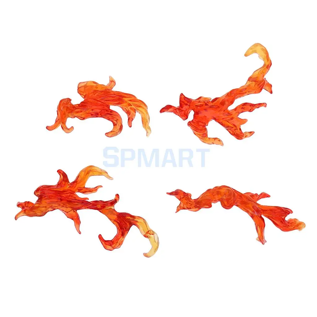 DIY Burning Flame Effect Action Figure Display Stand Support Holder for Gundam Bandai Saint Seiya