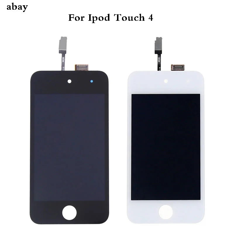 Kopen Voor iPod Touch 4 4th LCD Touch Screen Voor iPod Touch 4 display Digitizer Vergadering Reparatie Zwart Wit Voor iPod touch 4 screen
