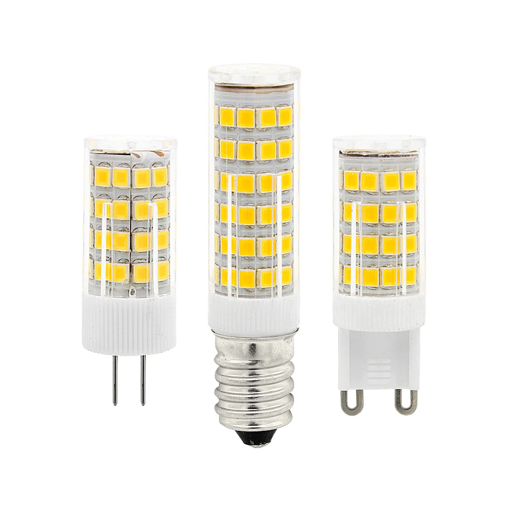 

AC 220V Mini G4 G9 E14 Corn Lamp 2835SMD LED Light Bulb home lighting spotlight Chandelier Bulbs Warm White