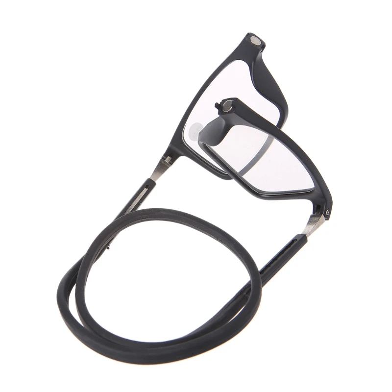 Gafas de lectura imán presbiópico gafas de lectura ajustable cuello colgante Unisex + 1,00 a + 4,00 Gafas de lectura imán presbiópico gafas de lectura ajustable cuello colgante Unisex + 1,00 a + 4,00