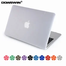 Dowswin для MacBook Air 13 случай, ПК жесткий прозрачный чехол с логотипом отверстие ярких цветов для MacBook Air 13 крышка, 1" чехол для ноутбука