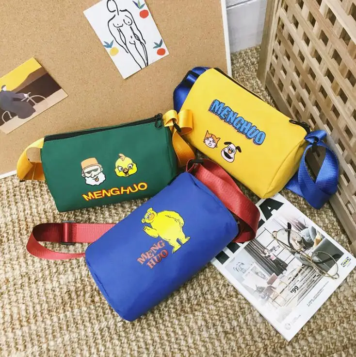 

New Children's nylon Handbag Fashion Single Shoulder Bag for Baby Girls Mini Messenger Bags Kids Sweet Small Pouch M-1875
