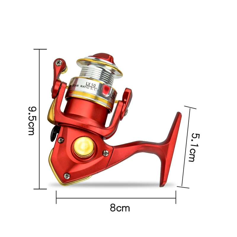  Portable Pre-loading Spinning Wheel 146g Ultralight Rock Fishing Reel Metal Line Cup 3+1BB 5.1:1 Fe