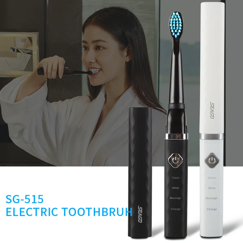 960.52 руб. 44% СКИДКА|SEAGO электрическая зубная щетка USB перезаряжаемая зубная щетка Водонепроницаемая Глубокая очистка с 3 режимами щетки таймер SG515-in Электрические зубные щетки from Бытовая техника on Aliexpress.com | Alibaba Group