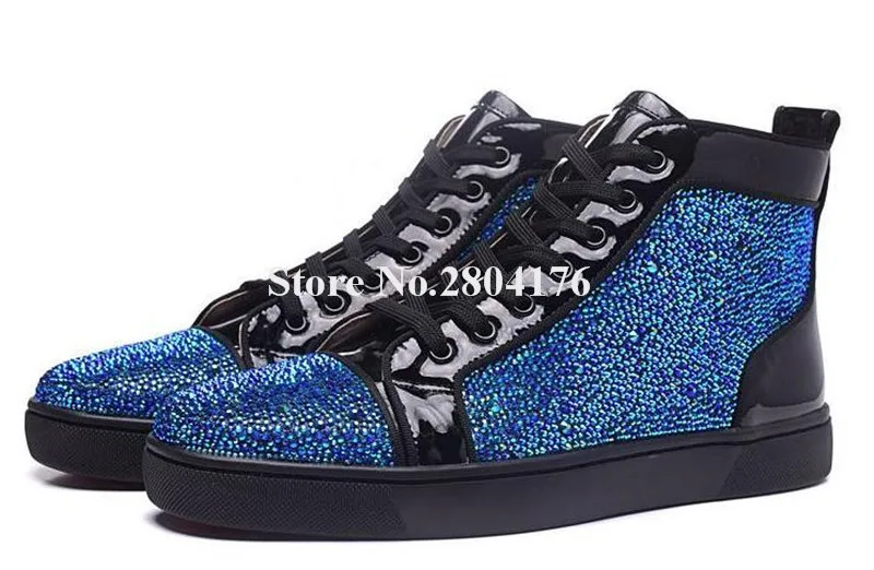 high top bling sneakers