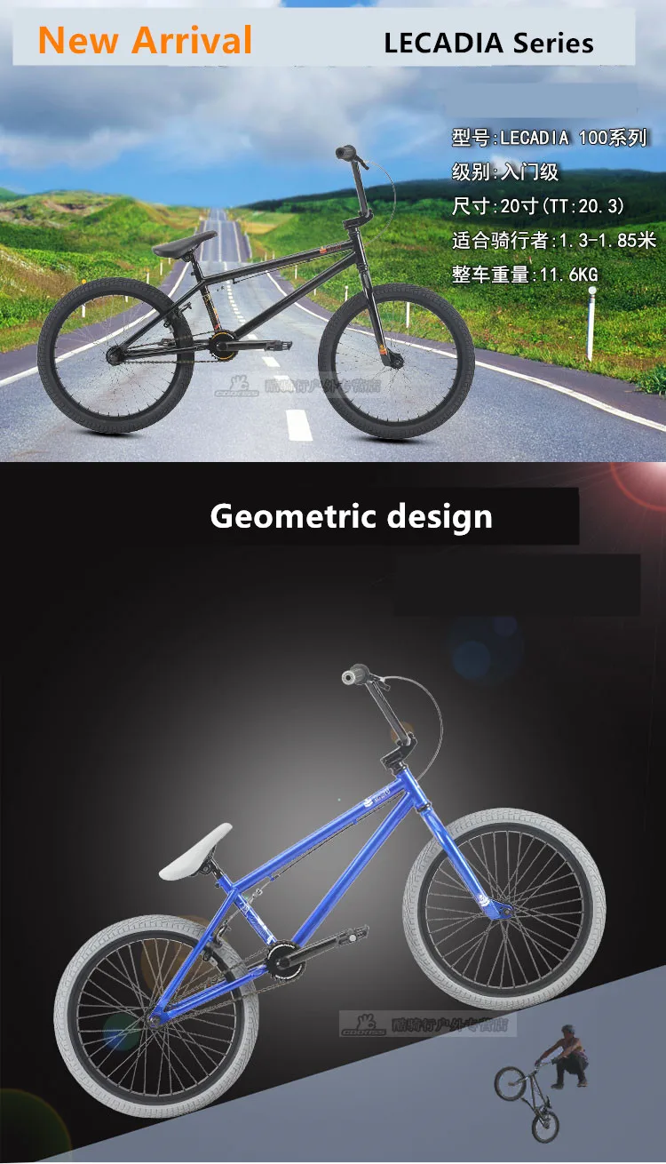 Best New Brand BMX Bike 20 inch Wheel 52cm Frame LEUCADIA DLX 100.1 100.3 Performance bicycle street limit stunt action bike 0