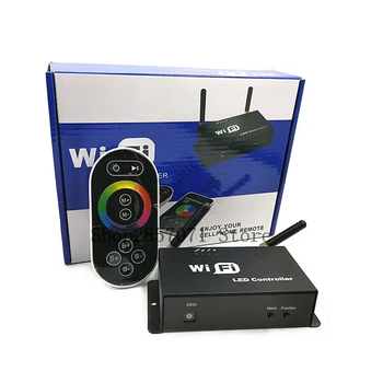 

WiFi LED RGB Controller DC5-24V for RGB LED Strip with RF Touch Remote Controller Apply to IOS / Android Mobile Devices