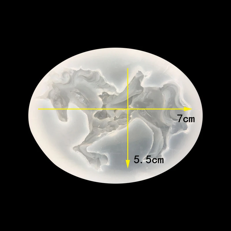 1 шт. УФ Смола ювелирные изделия жидкие силиконовые формы раздел лошадь животных украшения из смолы формы для DIY Intersperse украсить