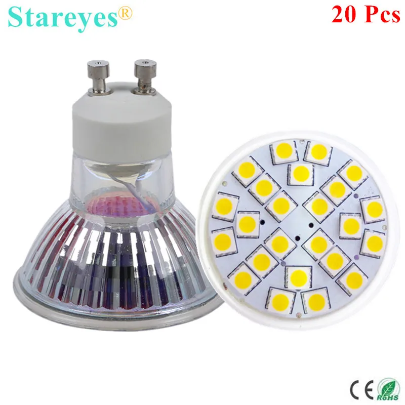 

Free Shipping 20 Pcs 5050 SMD 24 LED 5W GU10 E27 MR16 AC110-240V/AC&DC12V LED Spotlight Bulb LED light Downlight lamp lighting