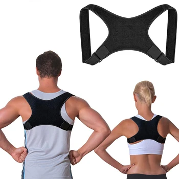 

Adjustable Back Posture Corrector Clavicle Spine Back Shoulder Lumbar Brace Support Belt Posture Correction Prevents Slouching